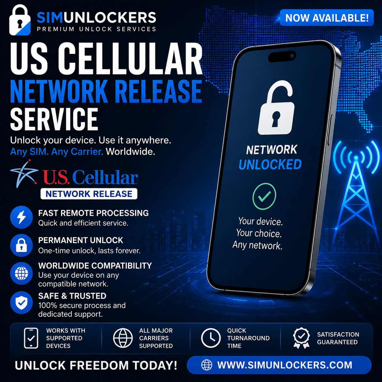 Us Cellular Factory Unlock Service